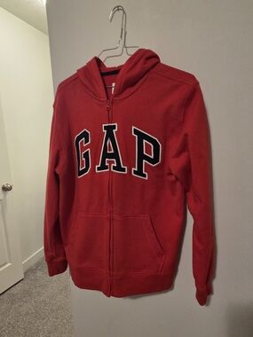 GAP Red Zip-Up Hoodie